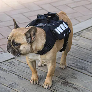 Dog Harness Backpack,Backpack for Dog,Adjustable Pets Self Carrier Bag for Small Medium Dogs Travel Hiking Daily Walking(Black,S)