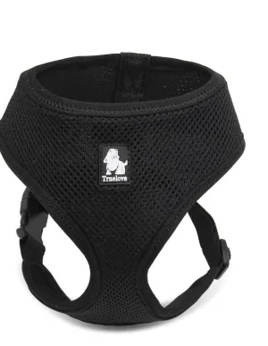Dog Harness with Steel D Ring - Black, L
