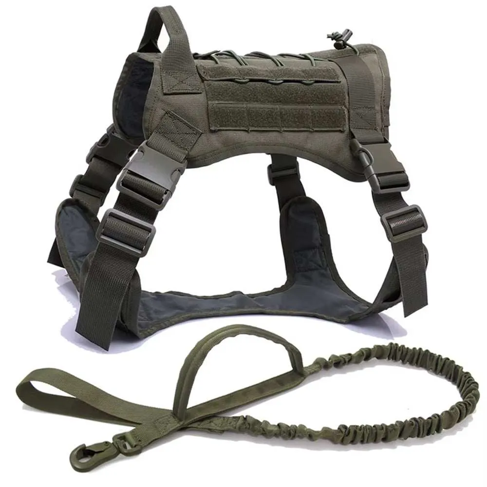 Dog Tactical Harnes Leash Collar