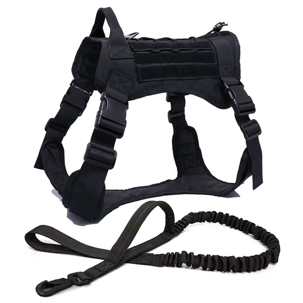 Dog Tactical Harnes Leash Collar