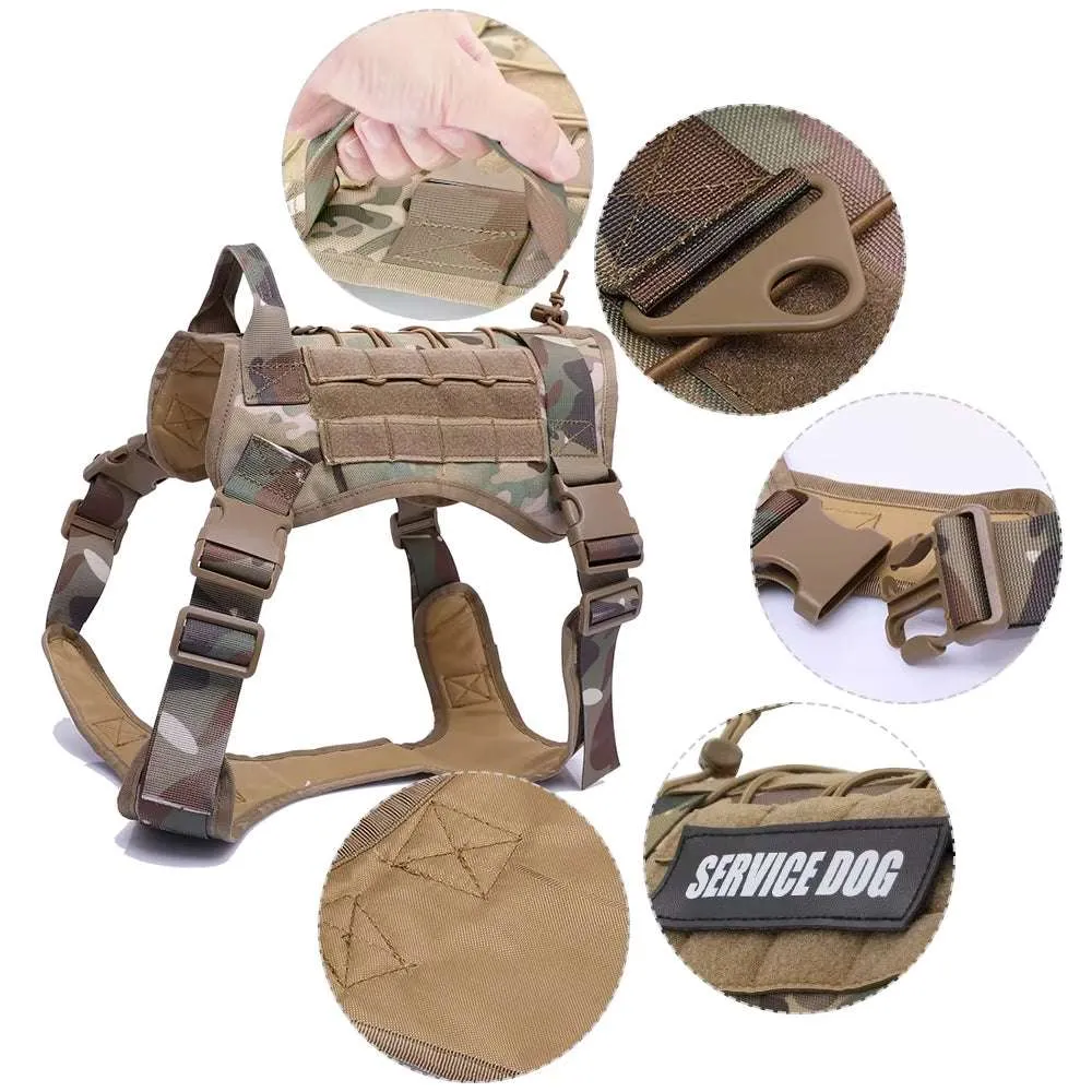 Dog Tactical Harnes Leash Collar