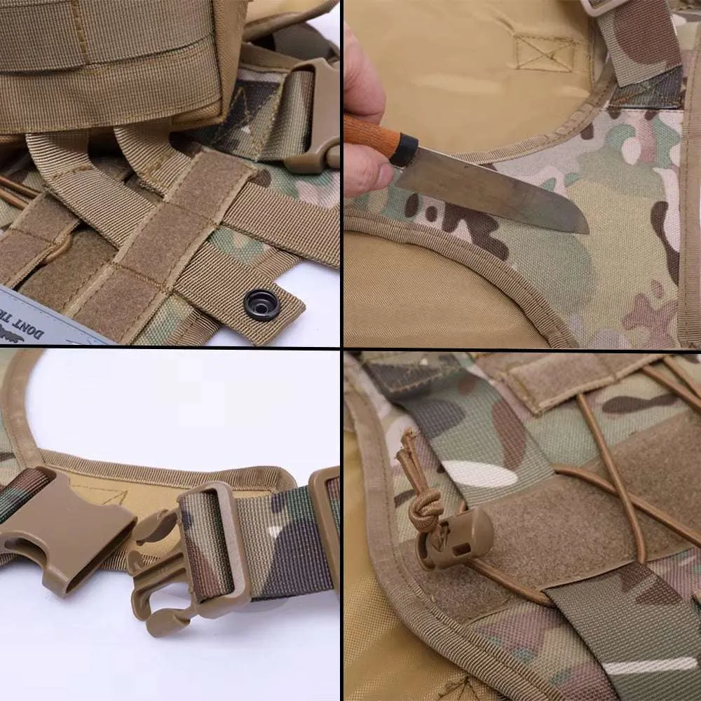 Dog Tactical Harnes Leash Collar