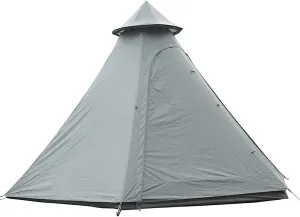 Dome Camping Tent Indian Teepee Tent 3-4 Person Double Layers Waterproof Anti-UV Windproof Tower Tent Outdoor Family Camping Tent