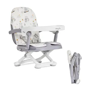 Dream On Me Munch N Go Booster Seat for Dining Table, Lightweight Compact Fold Travel Booster Seat, 3-in-1 Convertible, Four Level Height Adjustment and Easy Tray Removal