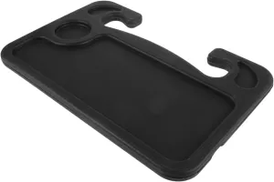 Drink Table Beverages Cup Holder Truck Eating Desk Tray Table for Auto Storage Rack Water Bottle Rack Vehicle Desk Bottle Holder Plastic Black