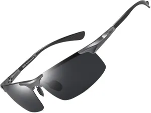 DUCO Men's Sports Polarized Driving Carbon Fiber Sunglasses for Men UV400 Protection DC8277