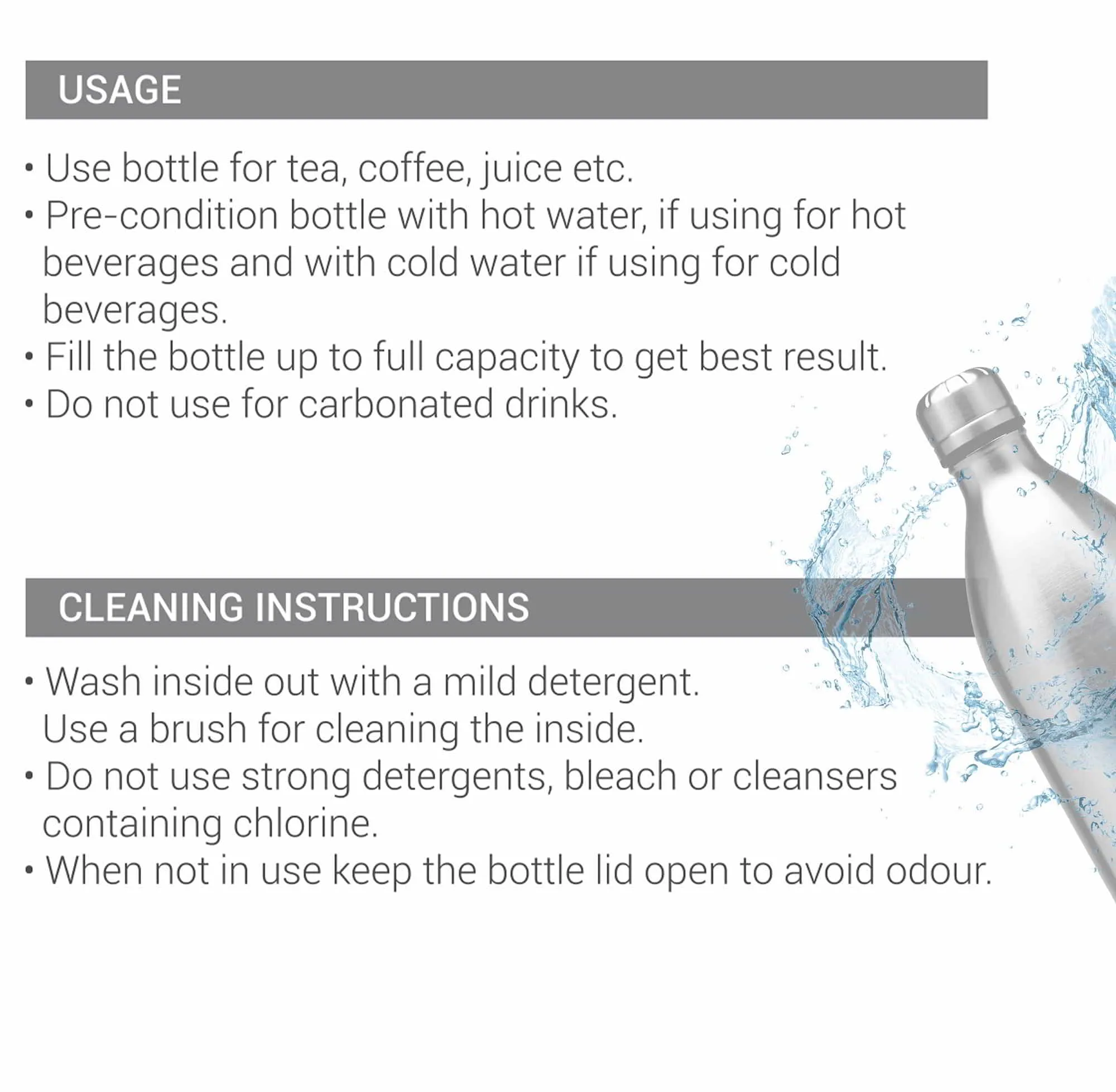 Duo Deluxe Thermosteel Water Bottle (Milton)