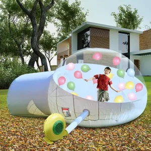 DYNAMI Inflatable Bubble Tent,Commercial Outdoor Clear Dome Camping Bubble Tent with Air Blower,for Outdoor Family Backyard Camping Stargazing,13FT Diameter Bubblen, 6FT Tunnel