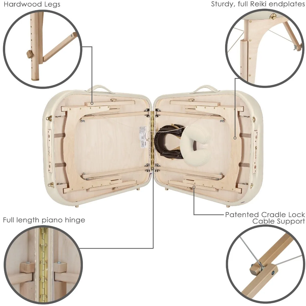 Earthlite Infinity™ Portable Massage Table Package - Full Reiki