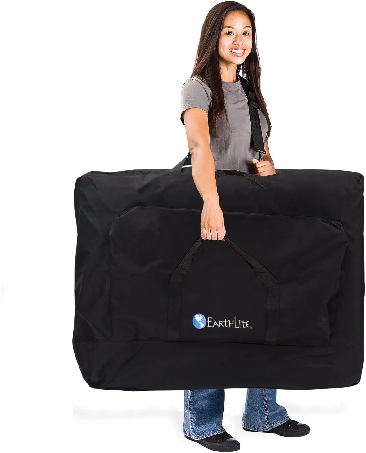 EARTHLITE Portable Massage Table Package AVALON – Reiki Endplate, Premium Flex-Rest Face Cradle & Strata Cushion, Carry Case (30”x73”)