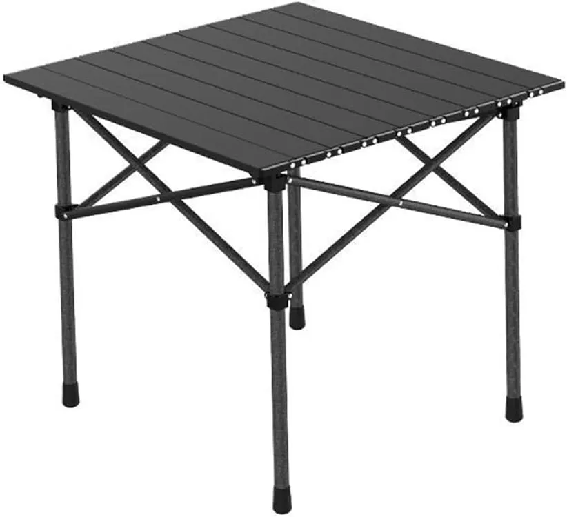 Easy Carry Extra Large Camping Table Folding Roll-up Table with Storage Bag Indoor Outdoor All-Purpose Portable Table, 50*50cm