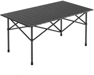 Easy Carry Extra Large Camping Table Folding Roll-up Table with Storage Bag Indoor Outdoor All-Purpose Portable Table, 95*57cm