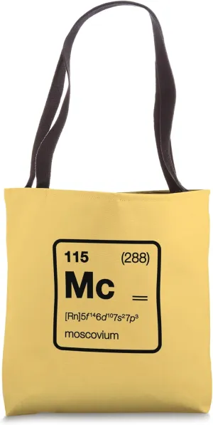 Element 115 / Moscovium Periodic Table Design Tote Bag
