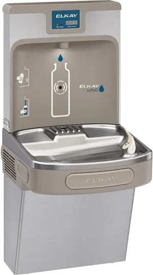 Elkay LZS8WSSP Enhanced ezH2O Bottle Filling Station & ADA Cooler Refrigerated Stainless High Capacity Lead Reduction Quick Filter Change, Single, Stainless Steel