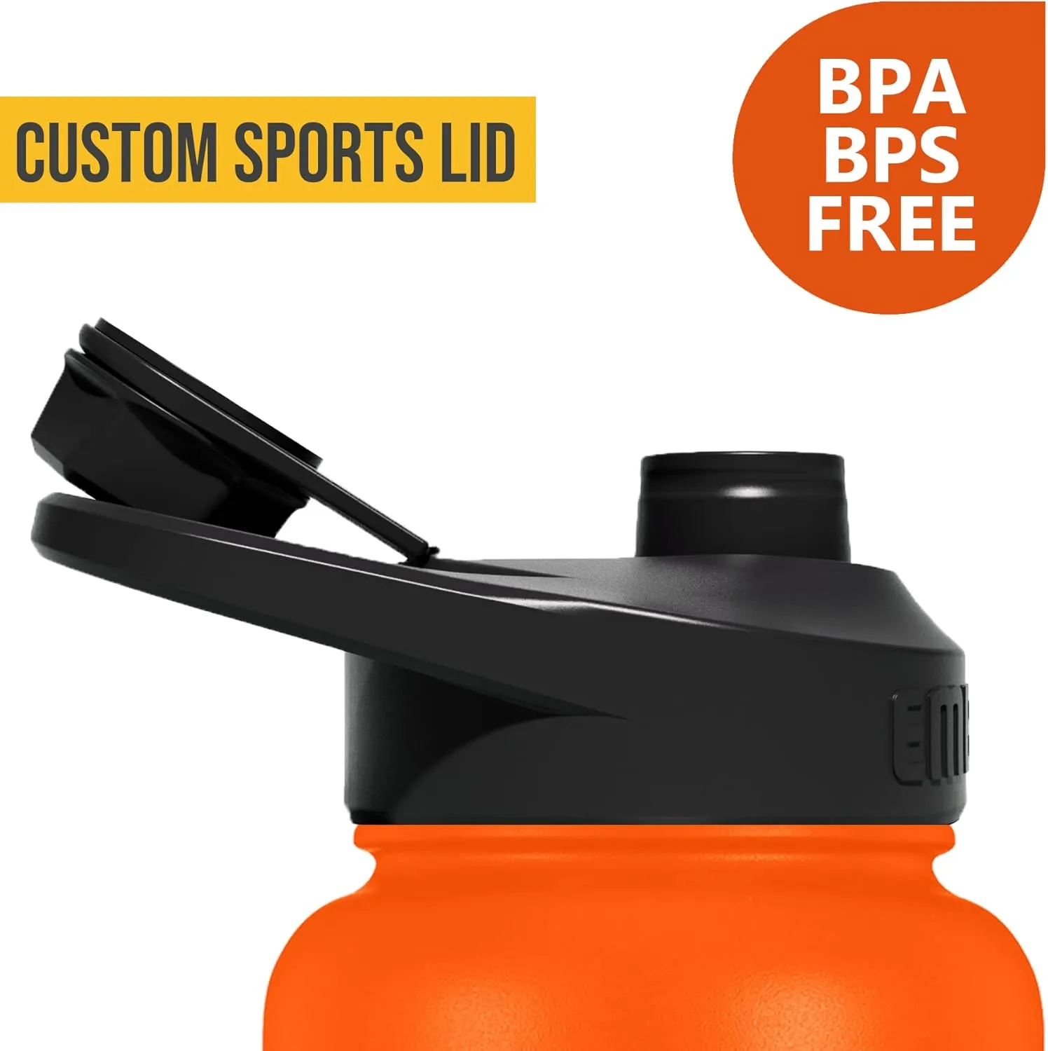 Embrava Insulated Sports Water Bottle - 32oz - Quick Open Lid for Gym, Workouts and Outdoors - Leak Proof - BPA & BPS Free - Double Walled & Stainless Steel