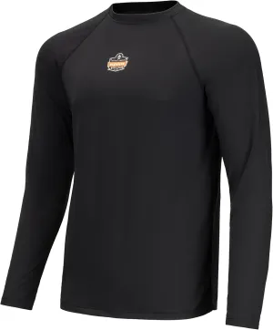 Ergodyne Men's Standard Lightweight Performance Material, 180g, Long Sleeve, Black, Large