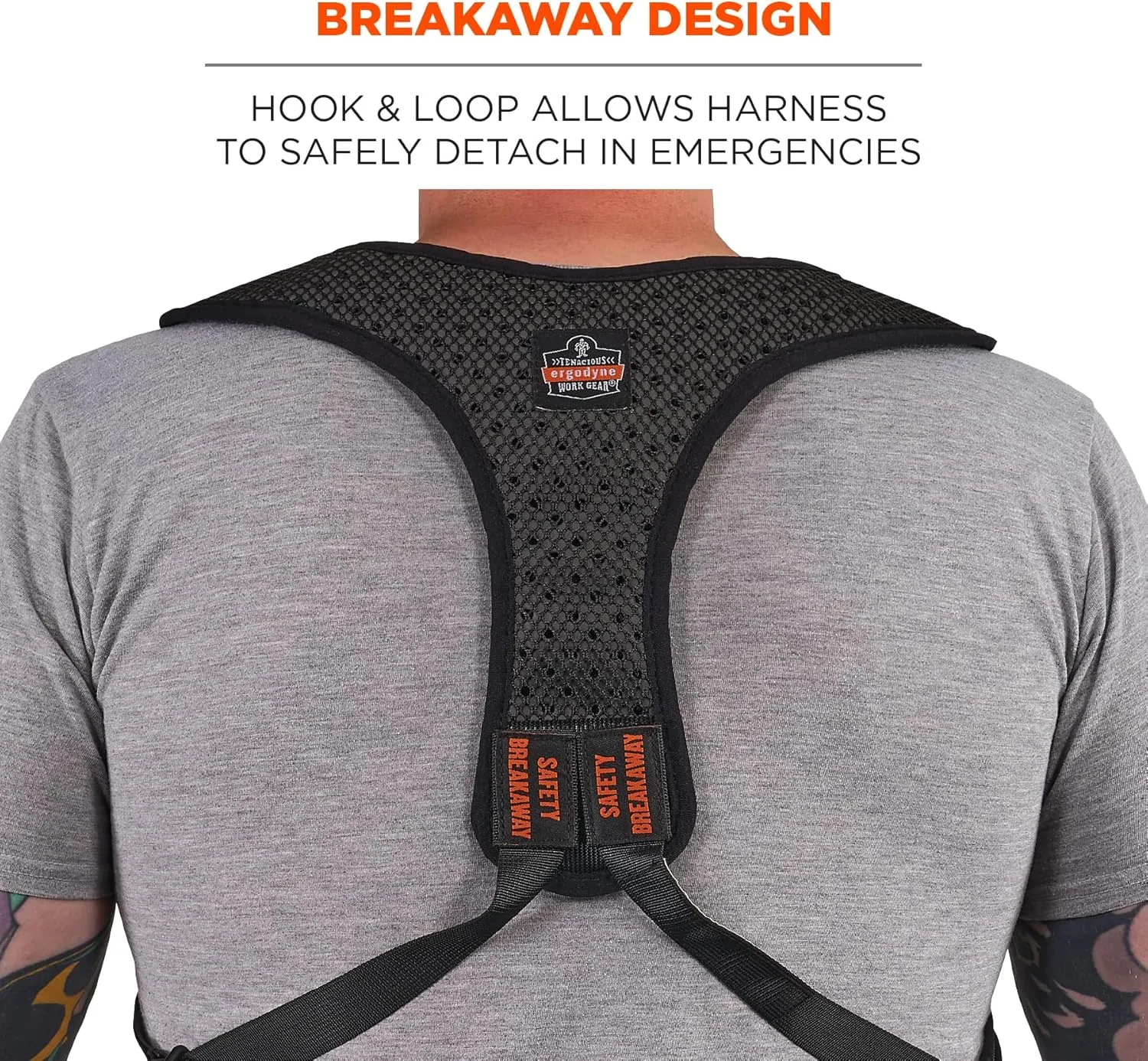 Ergodyne Squids 3142 Padded Shoulder Barcode Scanner Harness with Attachment Lanyard for Mobile Computers