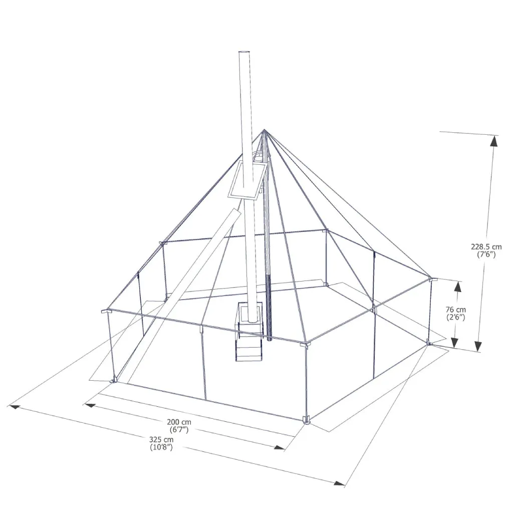 Esker Arctic Fox Winter Hot Tent-  10'x10'