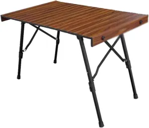 esmen Outdoor Camping Table,Portable Lightweight Folding Table,Height Adjustable Aluminum Alloy Picnic Table for Outdoor Picnic Gathering