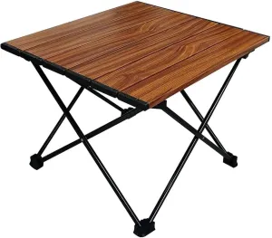 esmen Portable Camping Table,Ultralight Foldable Camping Tables,Aluminum Alloy Picnic Table,Roll Up Folding Table for Camp Fishing Travel