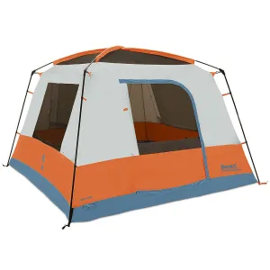 Eureka! Copper Canyon LX 6-Person Camping Tent With Steel/Fiberglass Frame 10x10 Ft Water-Resistant Orange/Blue Trim