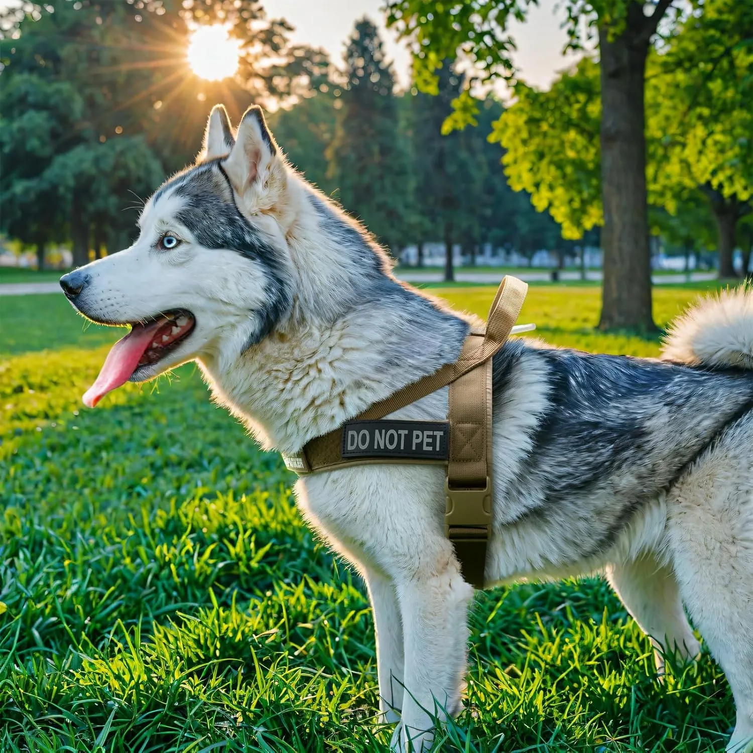 EXCELLENT ELITE SPANKER No Pull Dog Harness Padded Military Patrol K9 Vest Adjustable Nylon Small Service Walking Dog Harness with Handle for Training Running(BLK-S)