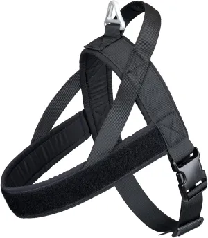 EXCELLENT ELITE SPANKER No Pull Dog Harness Padded Military Patrol K9 Vest Adjustable Nylon Small Service Walking Dog Harness with Handle for Training Running(BLK-S)