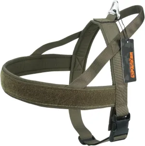 EXCELLENT ELITE SPANKER No Pull Dog Harness Padded Military Patrol K9 Vest Adjustable Nylon Small Service Walking Dog Harness with Handle for Training Running(RGN-L)