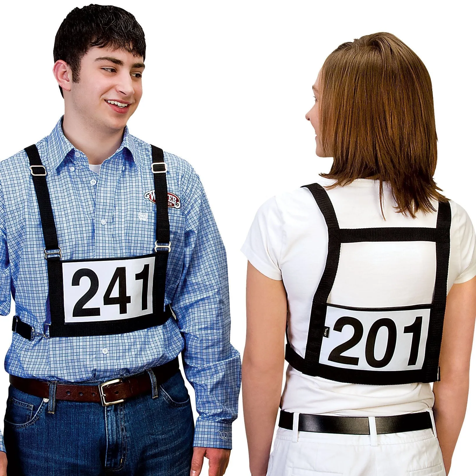 Exhibitor Number Harness, Black