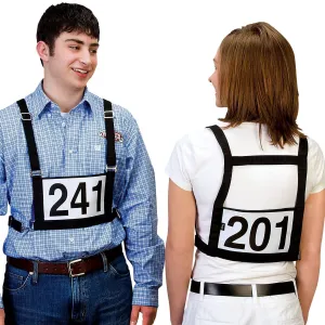 Exhibitor Number Harness, Black