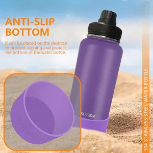 Explore The Ultimate in Hydration:Magnetic lid/Water Bottle with 2Lids Pack/Leak Proof/Double Wall Stainless Steel Insulation withTripod,Phone Holder Sport,Gym and Travel
