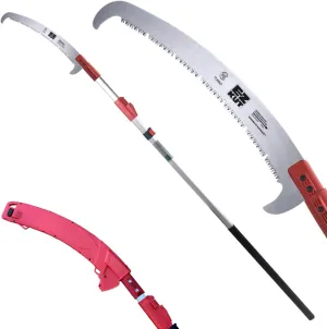 EZ Kut Kamikaze 15′ Extendable Tree Trimmer Pole Saw - Branch Cutter with Single Hook Pole Saw Blade for Branch Removal - Best Pole Saws for Tree Trimming. Tree pruner pole saw since 1988