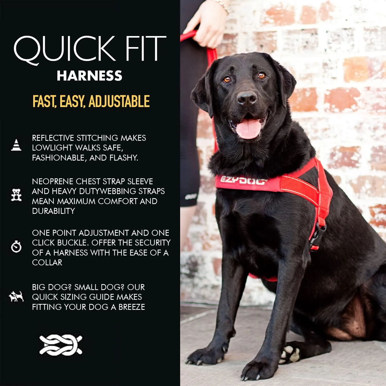 EzyDog Quick Fit Dog Harness – No Pull Harness for Training, Everyday Walking, and Easy Control - Adjustable Fit, Reflective, and Padded (Large, Pink Camo)