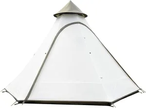 Family Camping Tent Large Waterproof Tipi Tents 4 Person Room Teepee Tent Instant Setup Double Layer for Outdoor Trip Yurt Truck Tent