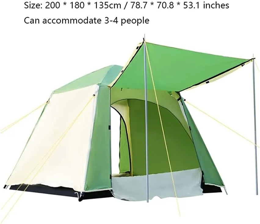 Family Tent Camping Tent 2-Door Instant Tents Windproof 4-Season Freestanding 16-Person for Backpacking 460 360 210Cm Outdoor Tent