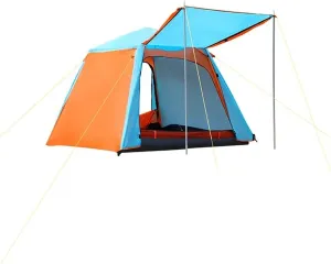 Family Tent Camping Tent 2-Door Instant Tents Windproof 4-Season Freestanding 16-Person for Backpacking 460 360 210Cm Outdoor Tent