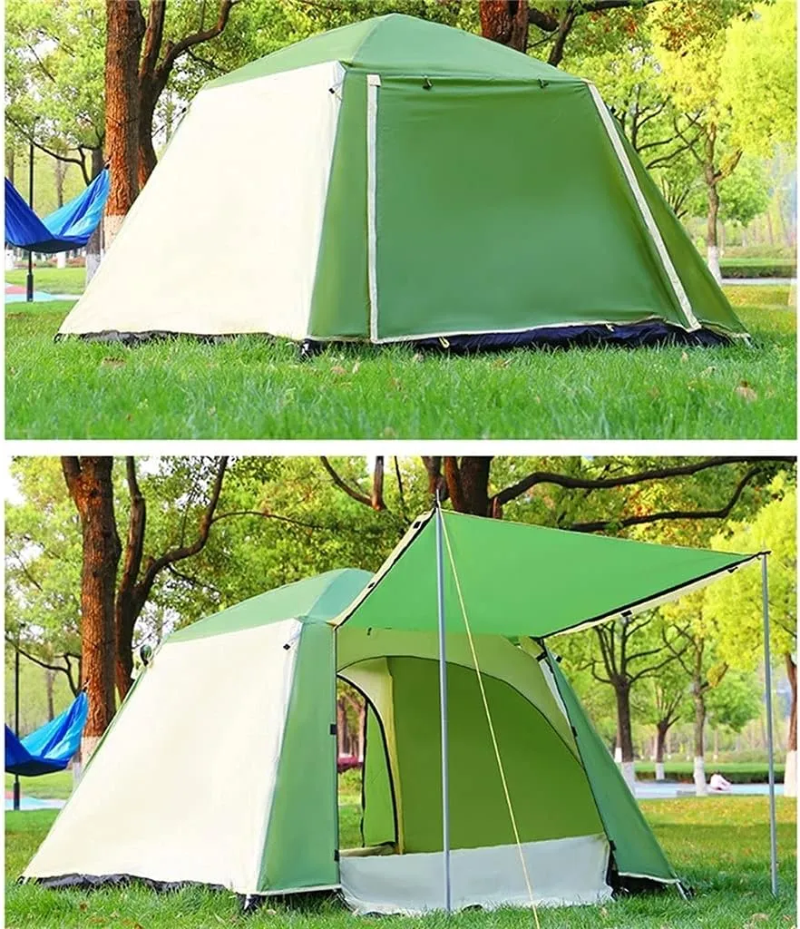 Family Tent Camping Tent 2-Door Instant Tents Windproof 4-Season Freestanding 16-Person for Backpacking 460 360 210Cm Outdoor Tent