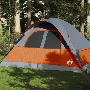 Family Tent Dome 6-Person Orange Waterproof7,25KG