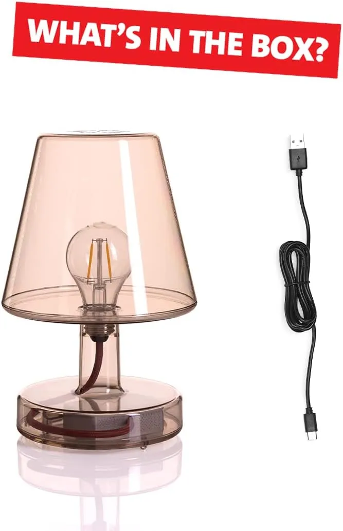 Fatboy Transloetje Lamp Rechargeable Portable LED Table Light, Brown