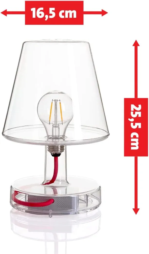 Fatboy Transloetje Lamp Rechargeable Portable LED Table Light, Transparent