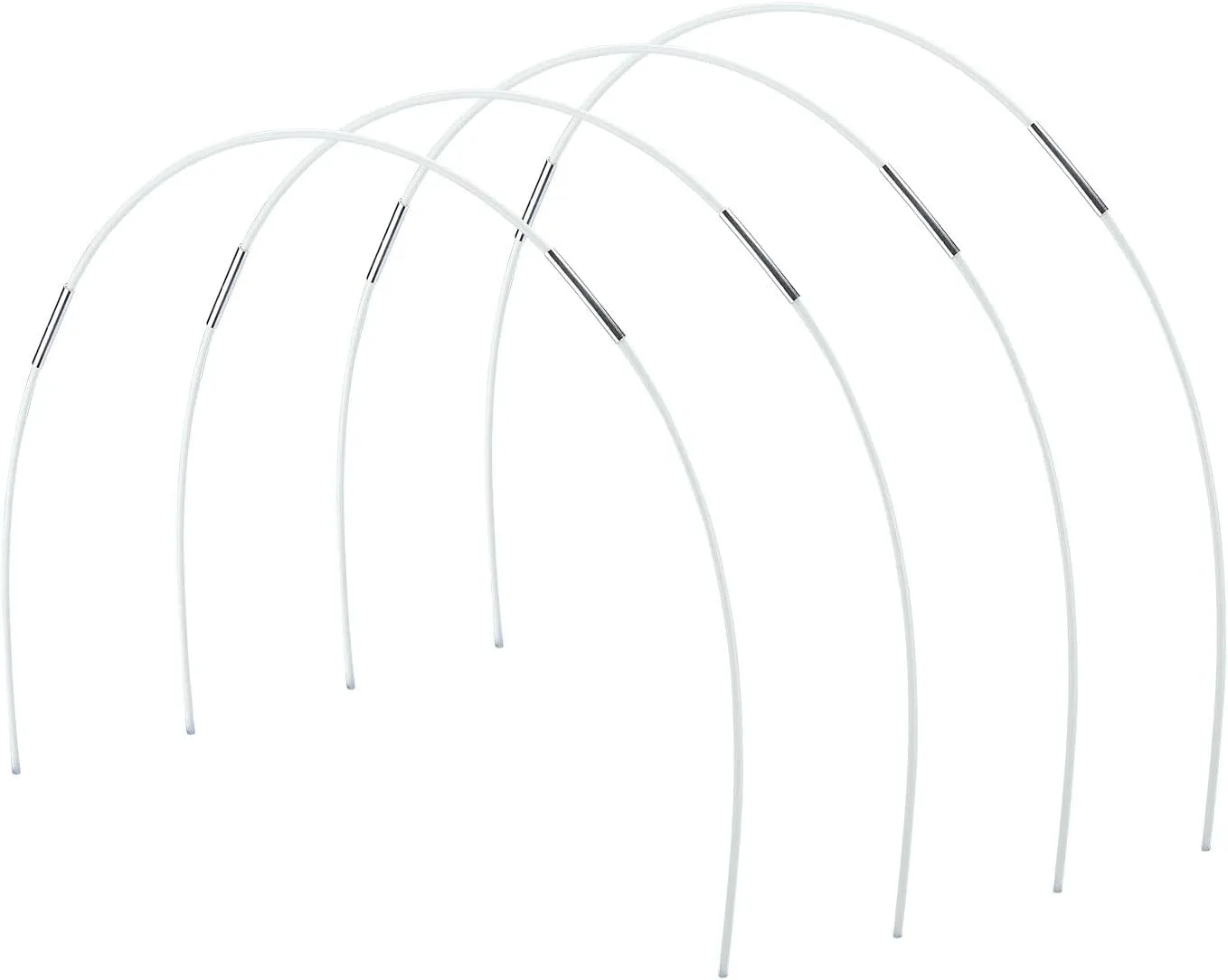 Fiberglass Long Arch Poles for Bike Tent Awning Frame Kit - Replacement Tent Rods Bar Support Rods for Hiking and Camping Tarp Poles