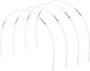 Fiberglass Long Arch Poles for Bike Tent Awning Frame Kit - Replacement Tent Rods Bar Support Rods for Hiking and Camping Tarp Poles