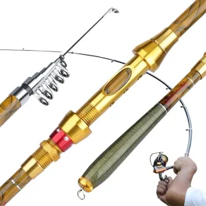 Fishing Pole 1.8-3.6M Telescopic Fishing Rod M Power Carbon Fiber Pole Travel Rod Carp Fishing Tackle Fishing Rods