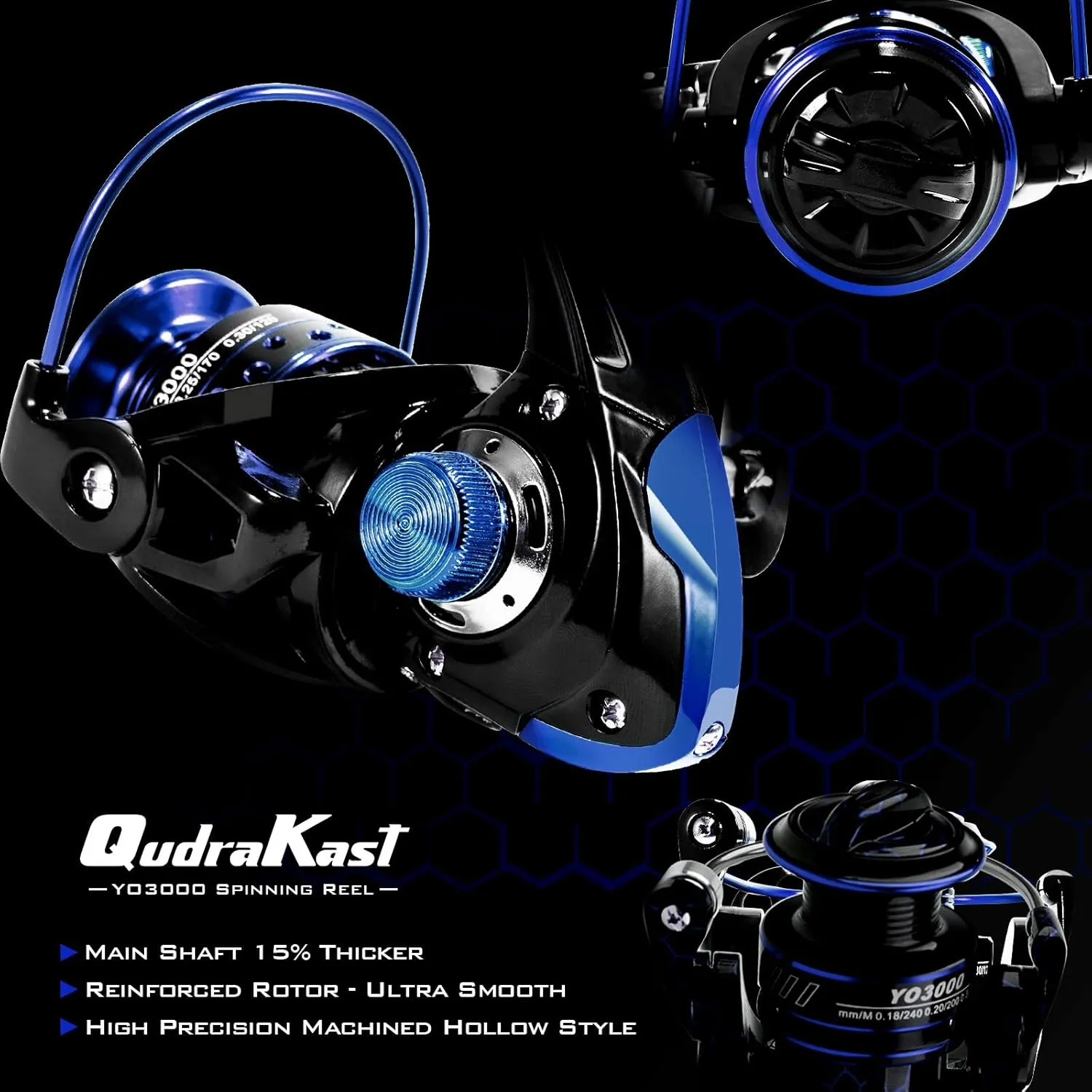 Fishing Rod and Reel Combos, Unique Design with X-Warping Painting, Carbon Fiber Telescopic Fishing Rod with Reel Combo Kit with Tackle Box, Best Gift for Fishing Beginner and Angler