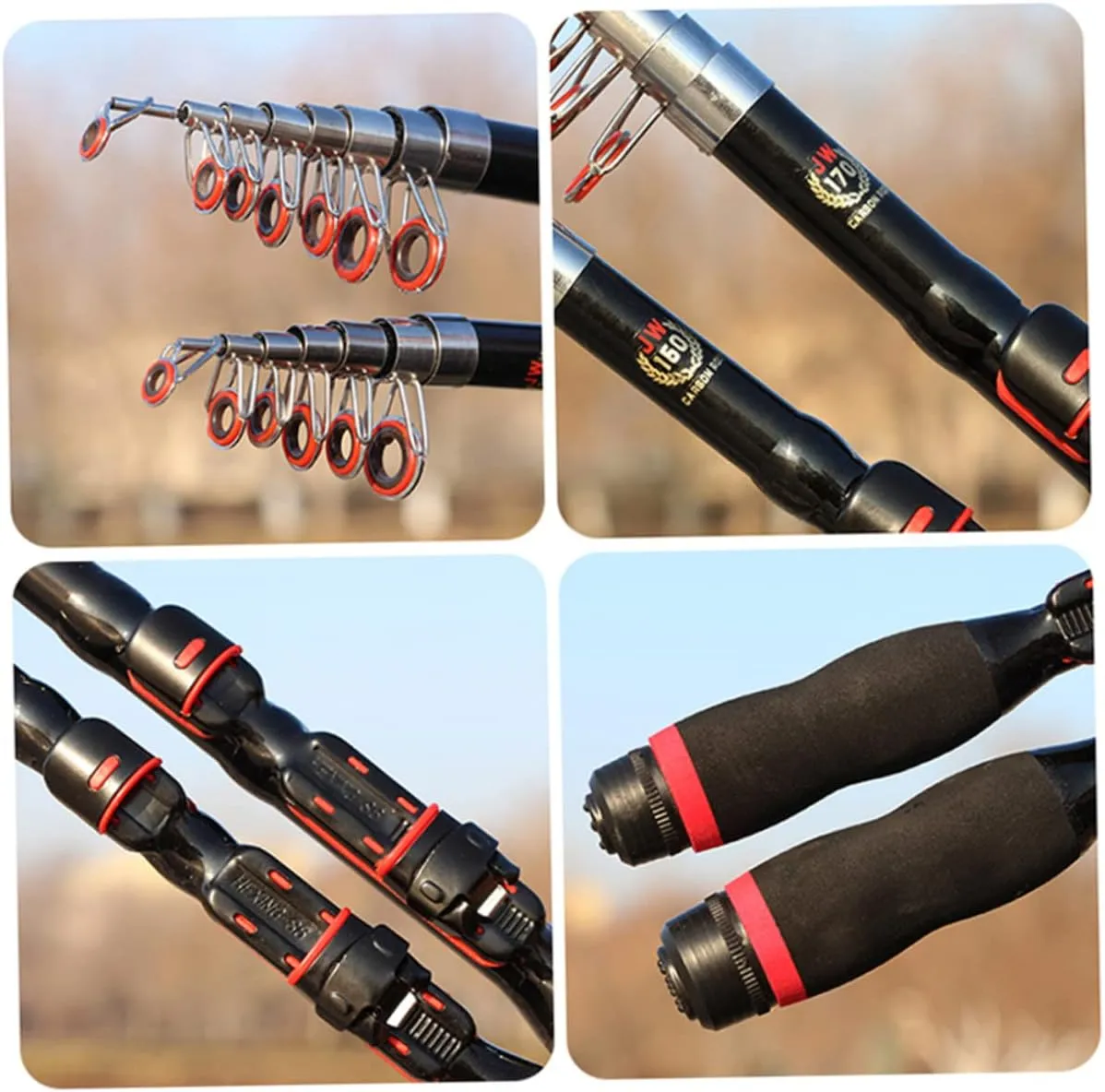 Fishing Suplies Pocket Fishing Pole Retractable Fishing Pole Mini Fishing Rod Telescoping Fishing Rods