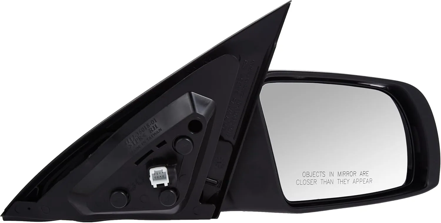 Fit System 68599N Passenger Side Mirror for Nissan Altima Sedan, Textured Black, PTM Cover, w/Turn Signal, Foldaway, Power