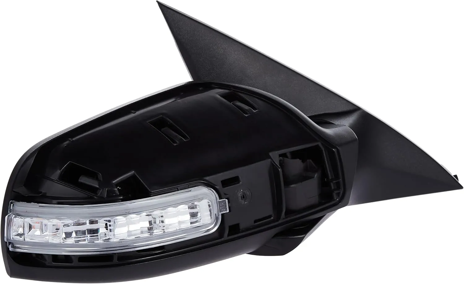 Fit System 68599N Passenger Side Mirror for Nissan Altima Sedan, Textured Black, PTM Cover, w/Turn Signal, Foldaway, Power