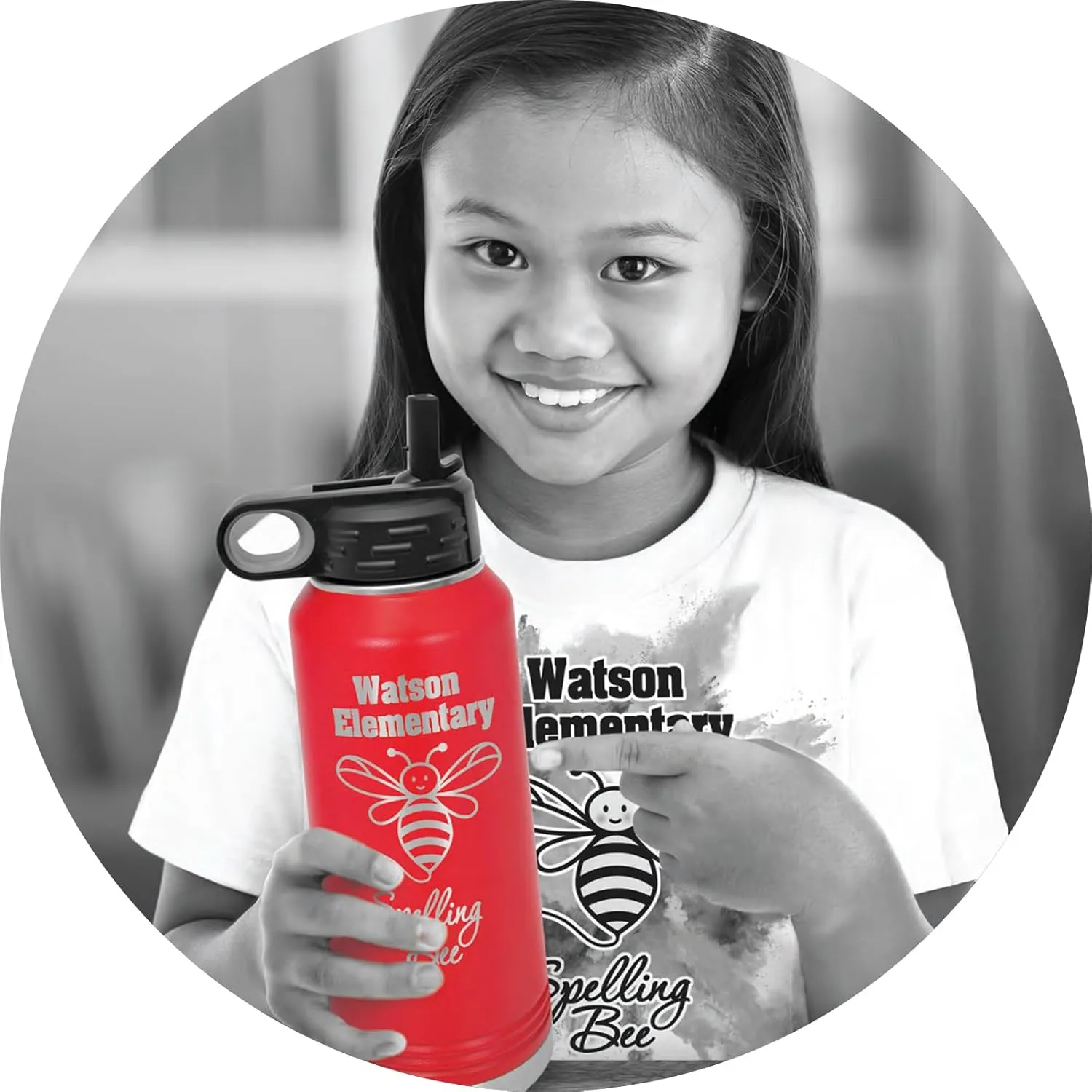 Flint Water Bottle 20 oz - Laser Engraved w/Flip Top Removable Straw - Polar Camel - Stainless - Vacuum Insulated - Drinkware - Michigan mi Dangerous