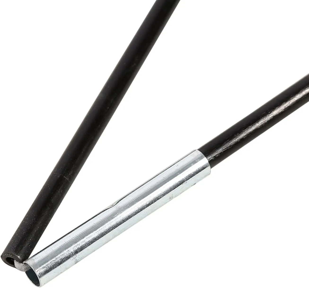 Foldable 1 Set 2 Pcs Outdoor Camping Fiber Glass Rod Double Tent Pole Support Frames Kit, Tent Pole Replacement, spacesaving,lightweight, for outdoor sports such as camping,