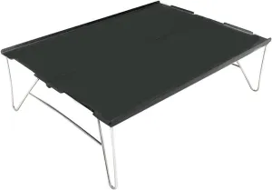 Foldable Camping Table Camping Table Portable Folding Camping Side Table Aluminum Tables Top Waterproof Travel Table Fold Up Lightweight Table, Black